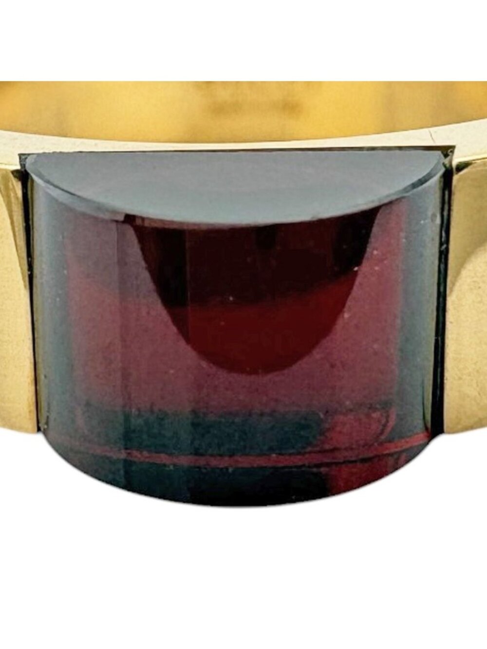 Gucci Ring 18k Gold Garnet - Picture 7 of 9